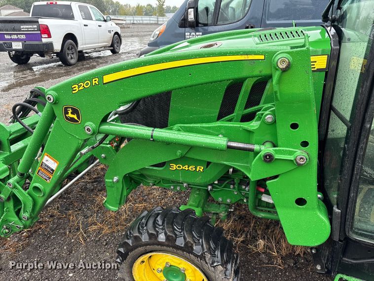 image for item YA1155 2017 John Deere 3046R MFWD tractor
