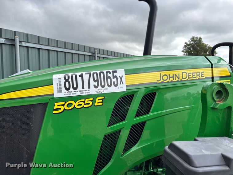 image for item YA1160 2022 John Deere 5065E MFWD tractor