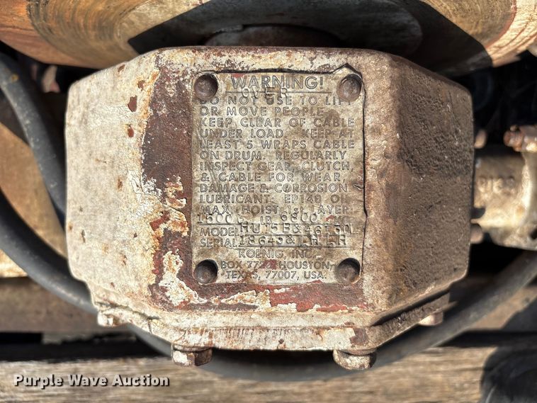 image for item DO1225 1987 Load King lowboy equipment trailer