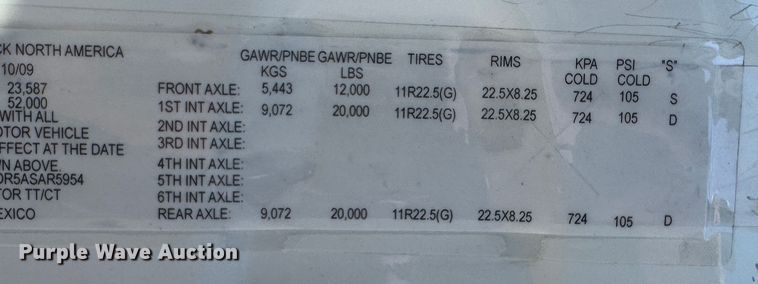 image for item DO2296 2010 Freightliner Cascadia semi truck