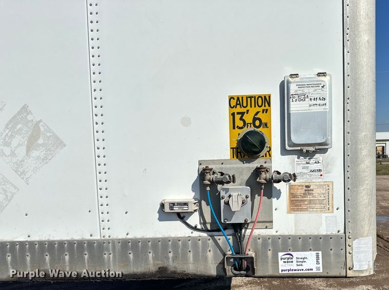 image for item DP8869 2013 Wabash DVLSHPC  dry van trailer