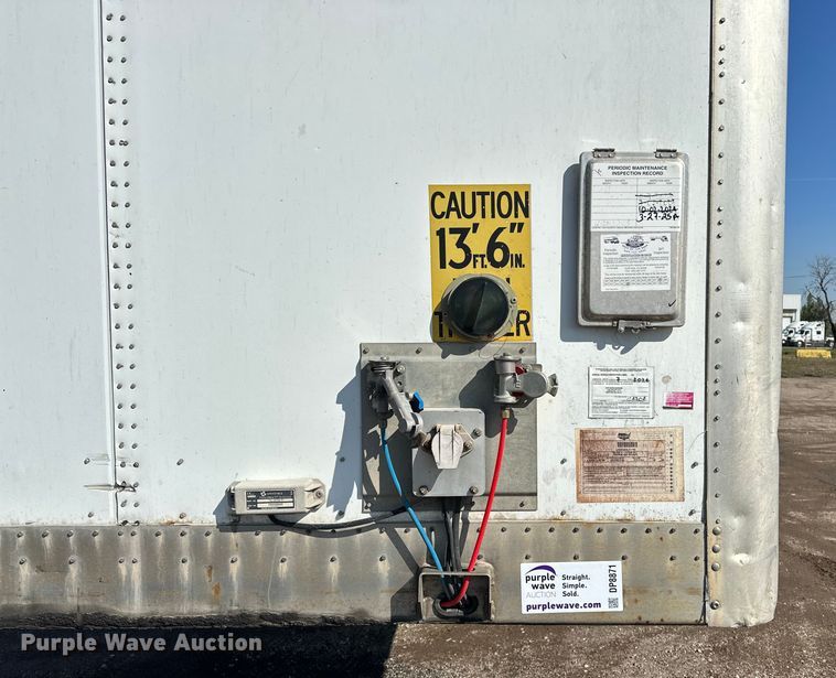 image for item DP8871 2013 Wabash DVLSHPC dry van trailer