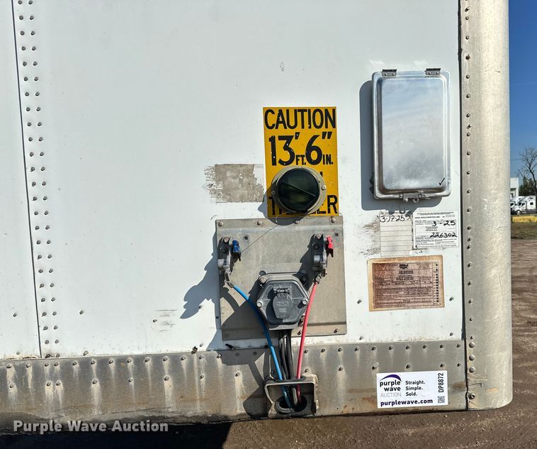 image for item DP8872 2013 Wabash DVLHPC dry van trailer
