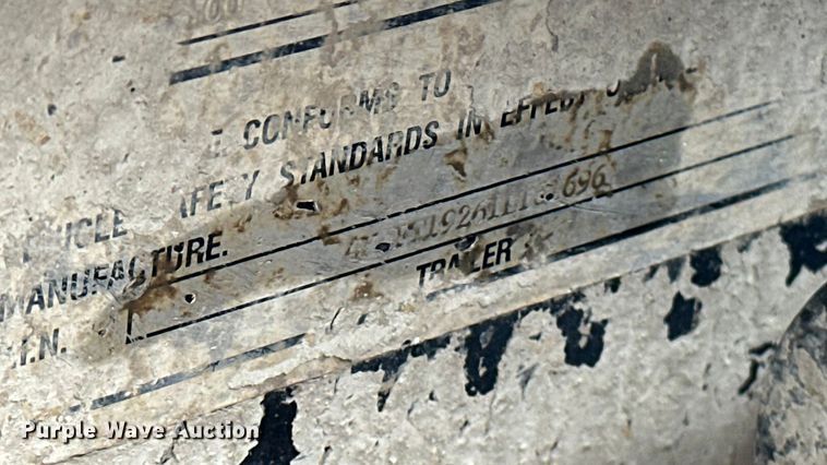 image for item DP8895 2001 Towmaster equipment trailer