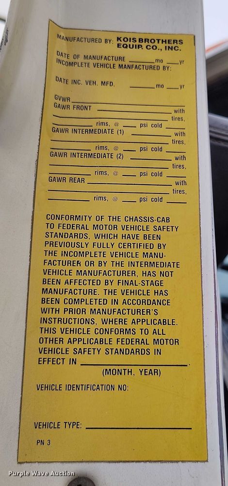 image for item DP8896 1995 Ford LT9000 roll-off container truck