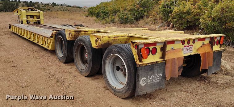 image for item DP8898 1988 Eager Beaver 50GHG/GS lowboy equipment trailer