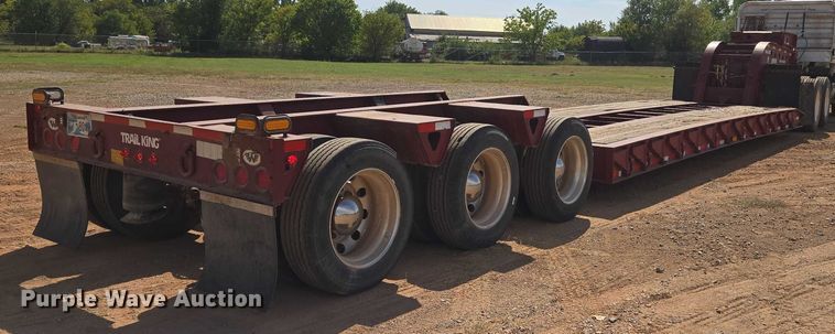 image for item DW5122 1997 Trail King TK80MDG-483 lowboy equipment trailer