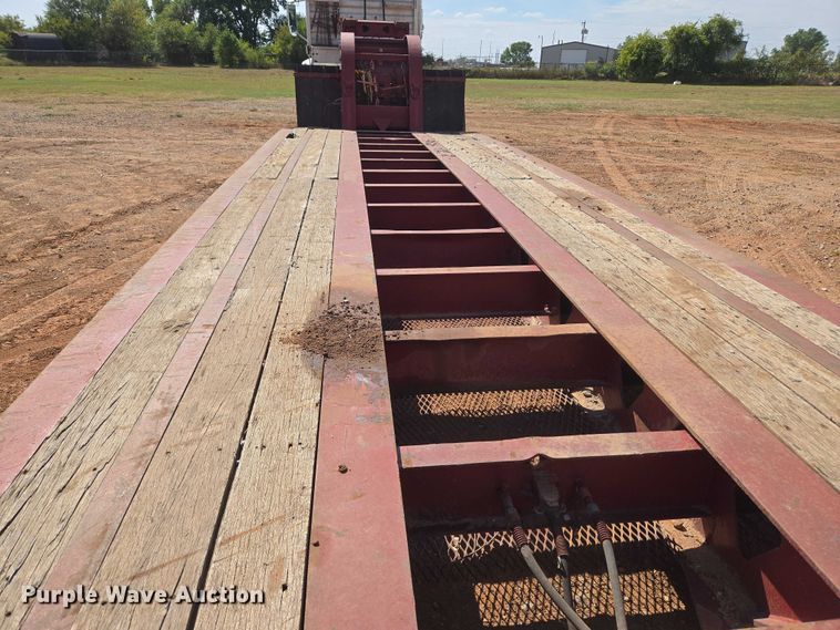 image for item DW5122 1997 Trail King TK80MDG-483 lowboy equipment trailer