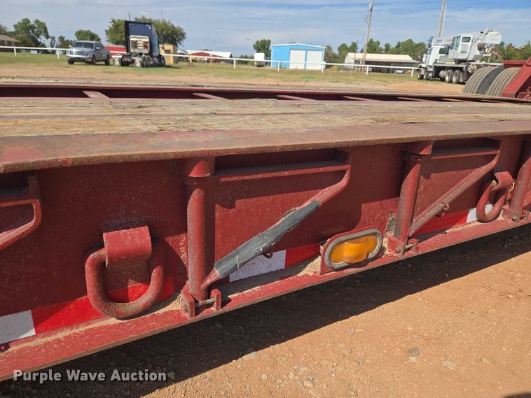 image for item DW5122 1997 Trail King TK80MDG-483 lowboy equipment trailer
