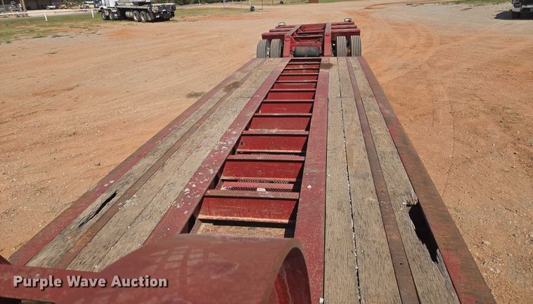 image for item DW5122 1997 Trail King TK80MDG-483 lowboy equipment trailer