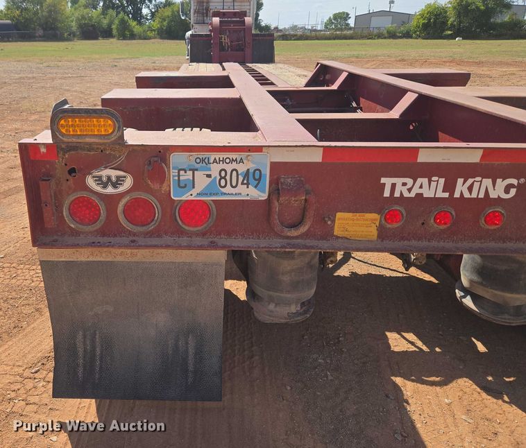 image for item DW5122 1997 Trail King TK80MDG-483 lowboy equipment trailer