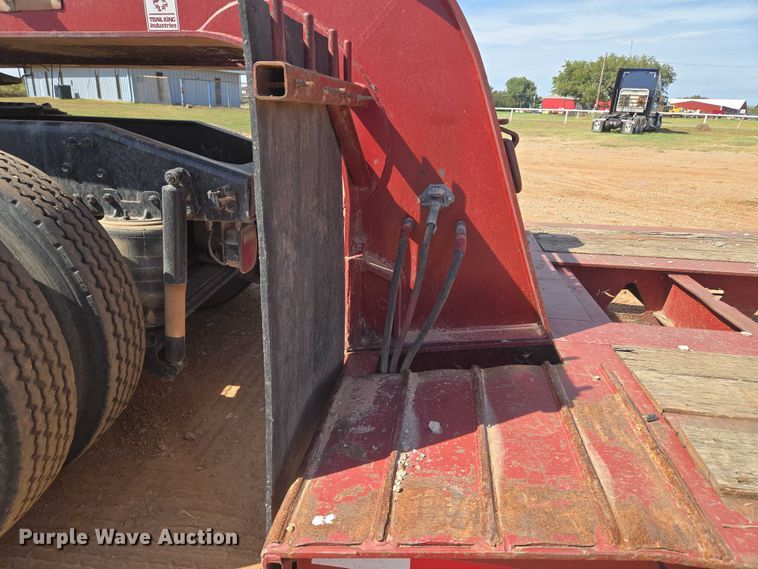 image for item DW5122 1997 Trail King TK80MDG-483 lowboy equipment trailer