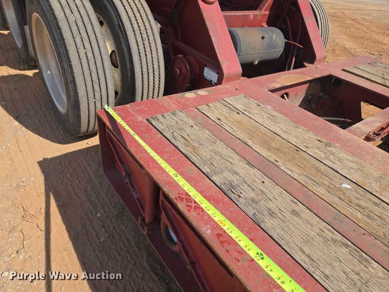 image for item DW5122 1997 Trail King TK80MDG-483 lowboy equipment trailer