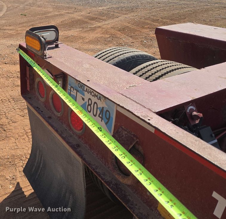 image for item DW5122 1997 Trail King TK80MDG-483 lowboy equipment trailer