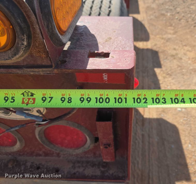 image for item DW5122 1997 Trail King TK80MDG-483 lowboy equipment trailer