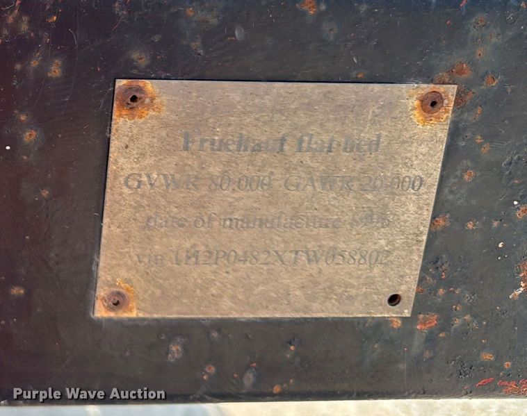 image for item DY8187 1996 Fruehauf flatbed trailer