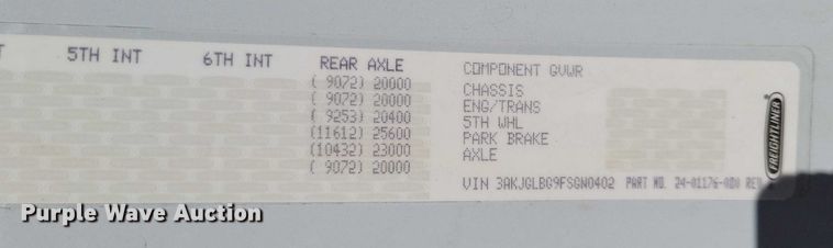 image for item DZ6639 2015 Freightliner  Cascadia  semi truck