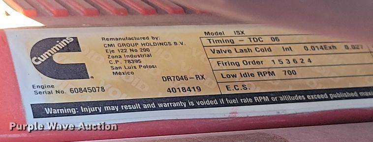 image for item DZ6642 2015 Freightliner  Cascadia semi truck