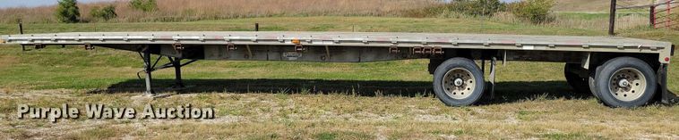 image for item DZ6729 1994 Wilson Roadbrute flatbed trailer