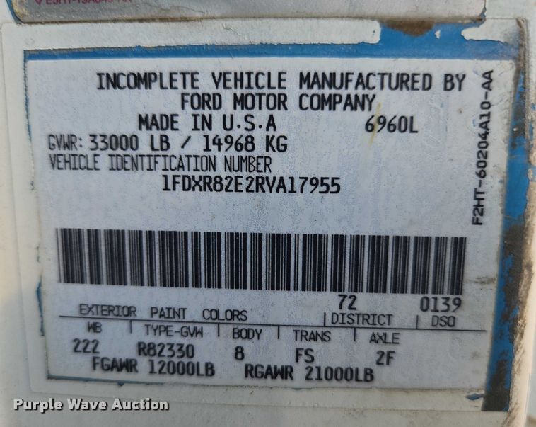 image for item EC1142 1994 Ford LN8000 flatbed truck