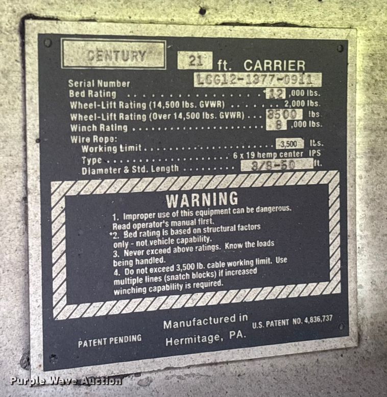 image for item EC3841 2012 International 4300 rollback truck