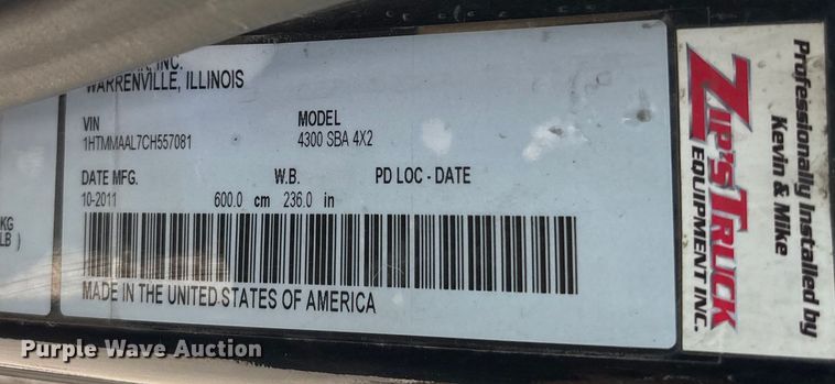 image for item EC3841 2012 International 4300 rollback truck