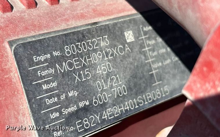 image for item ED2250 2022 Peterbilt 579 semi truck