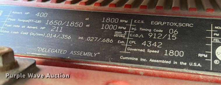 image for item ED5917 2019 International LT625 semi truck