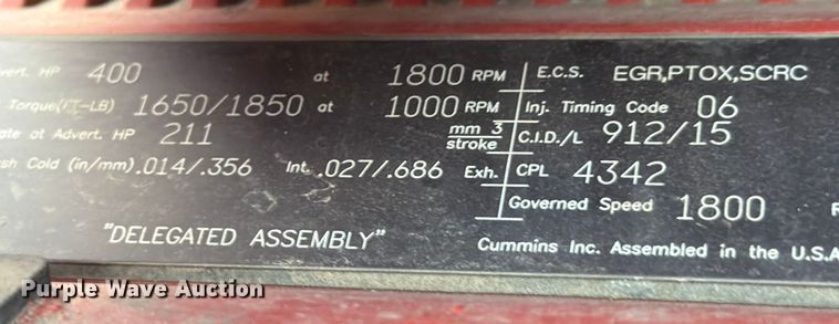 image for item ED5918 2019 International LT625 semi truck