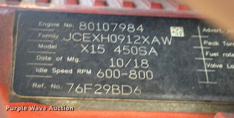 image for item ED5920 2019 International LT625 semi truck