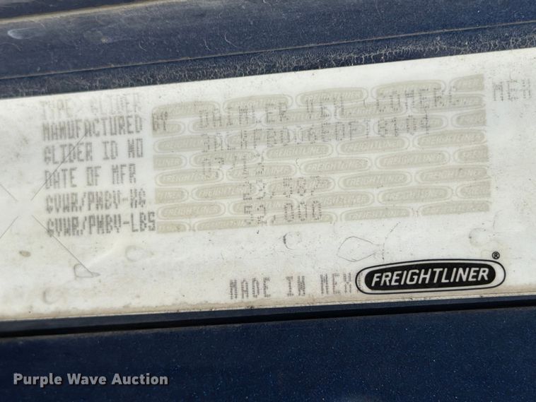 image for item ED5927 2014 Freightliner Coronado glider kit semi truck