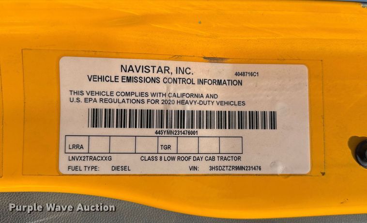 image for item EF2190 2021 International LT625 