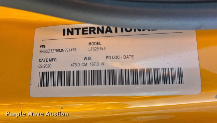 image for item EF2190 2021 International LT625 