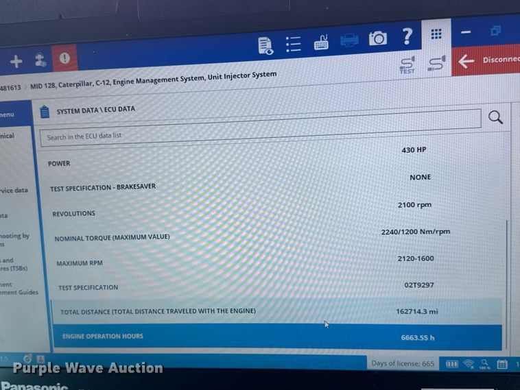 image for item EF2191 1999 Peterbilt 377 semi truck