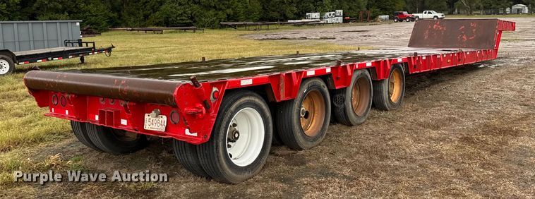 image for item ER2457 2007 Neville Built drop deck oilfield trailer