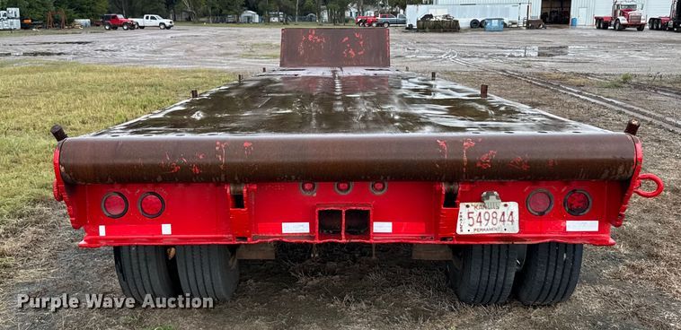 image for item ER2457 2007 Neville Built drop deck oilfield trailer