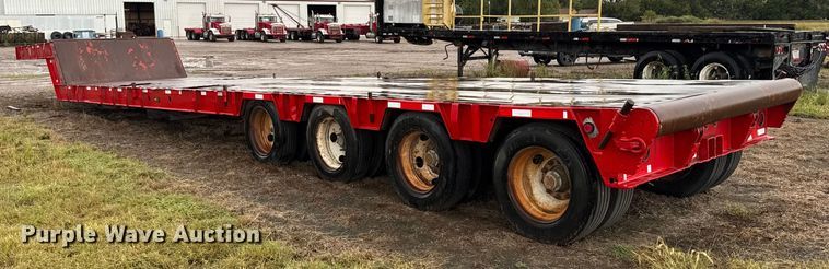 image for item ER2457 2007 Neville Built drop deck oilfield trailer