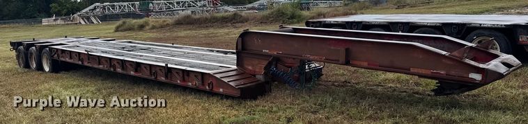 image for item ER2459 1997 Nuttall lowboy oilfield trailer