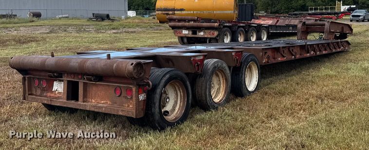 image for item ER2459 1997 Nuttall lowboy oilfield trailer