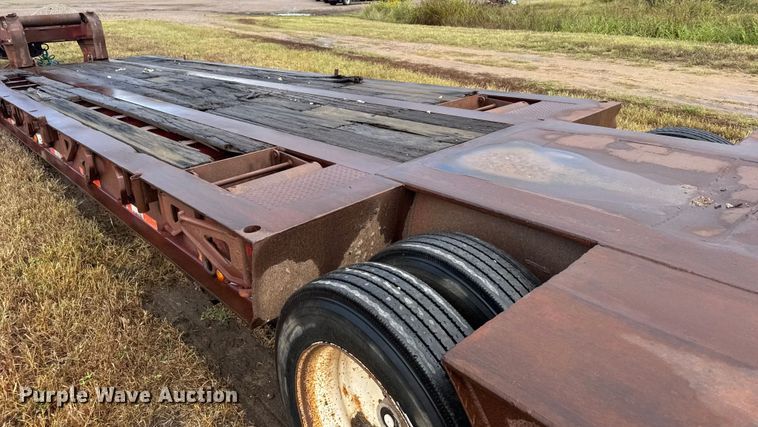 image for item ER2459 1997 Nuttall lowboy oilfield trailer