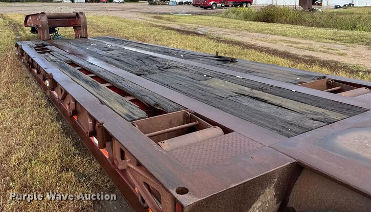 image for item ER2459 1997 Nuttall lowboy oilfield trailer