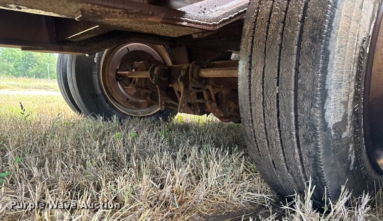 image for item ER2459 1997 Nuttall lowboy oilfield trailer