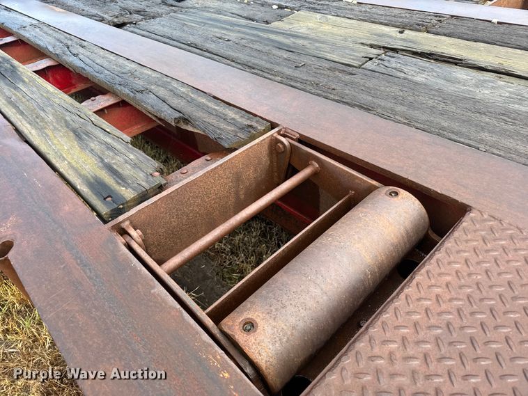 image for item ER2459 1997 Nuttall lowboy oilfield trailer