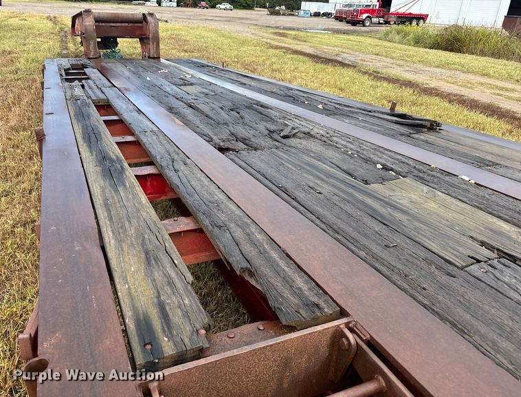 image for item ER2459 1997 Nuttall lowboy oilfield trailer