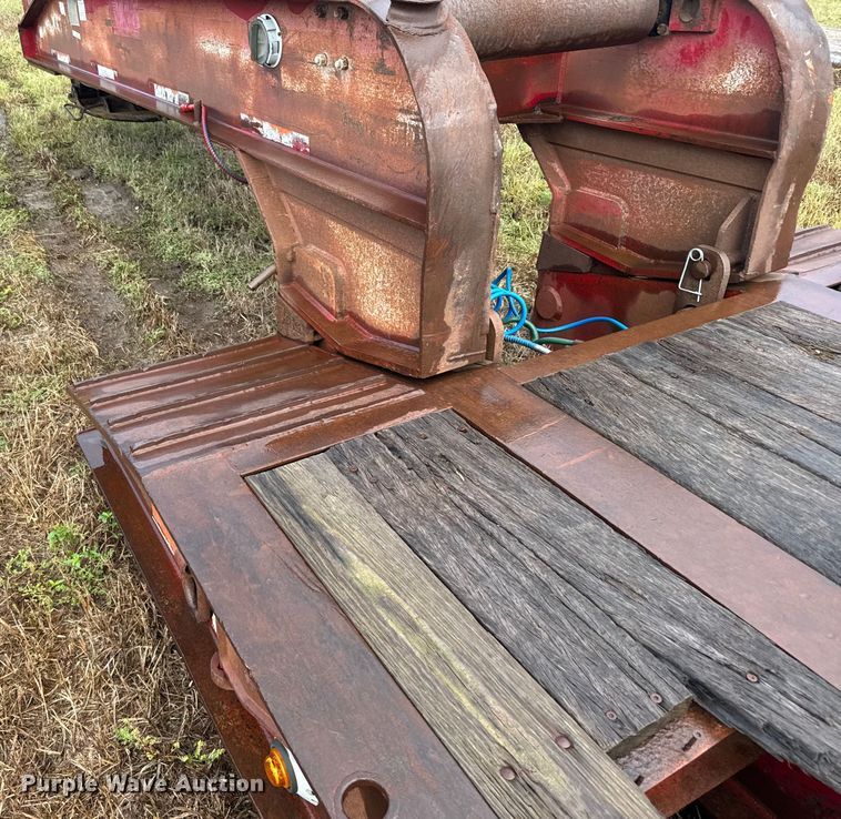 image for item ER2459 1997 Nuttall lowboy oilfield trailer