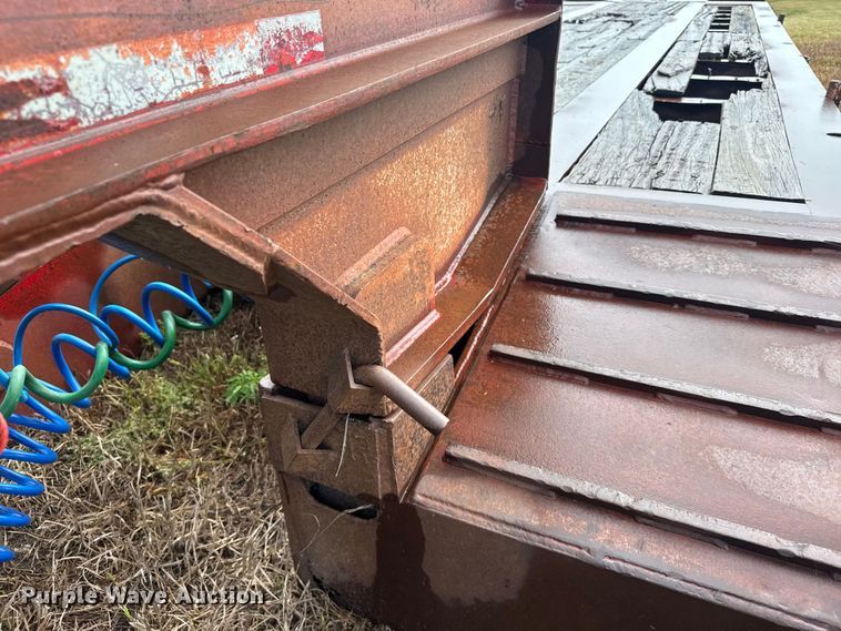 image for item ER2459 1997 Nuttall lowboy oilfield trailer