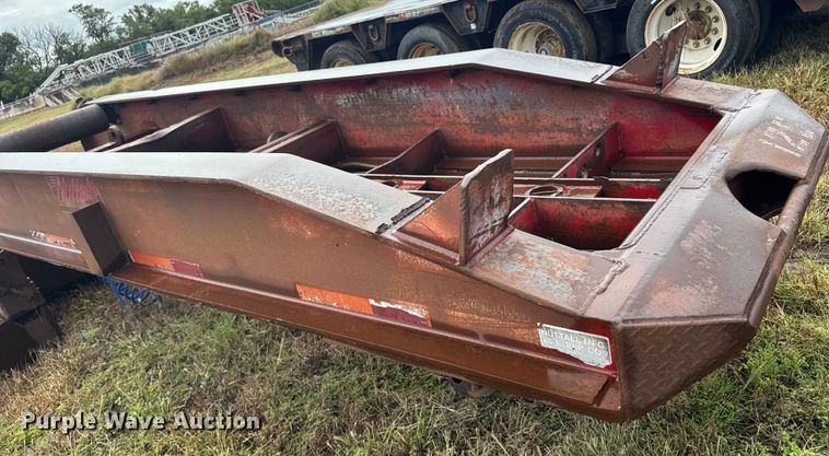 image for item ER2459 1997 Nuttall lowboy oilfield trailer
