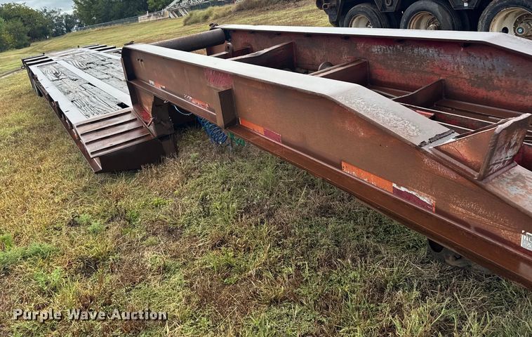 image for item ER2459 1997 Nuttall lowboy oilfield trailer