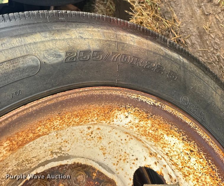 image for item ER2459 1997 Nuttall lowboy oilfield trailer