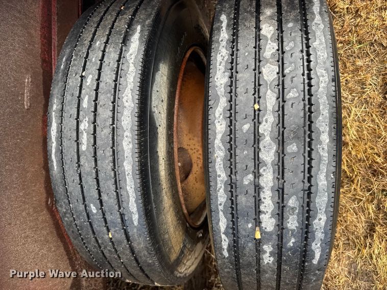 image for item ER2459 1997 Nuttall lowboy oilfield trailer